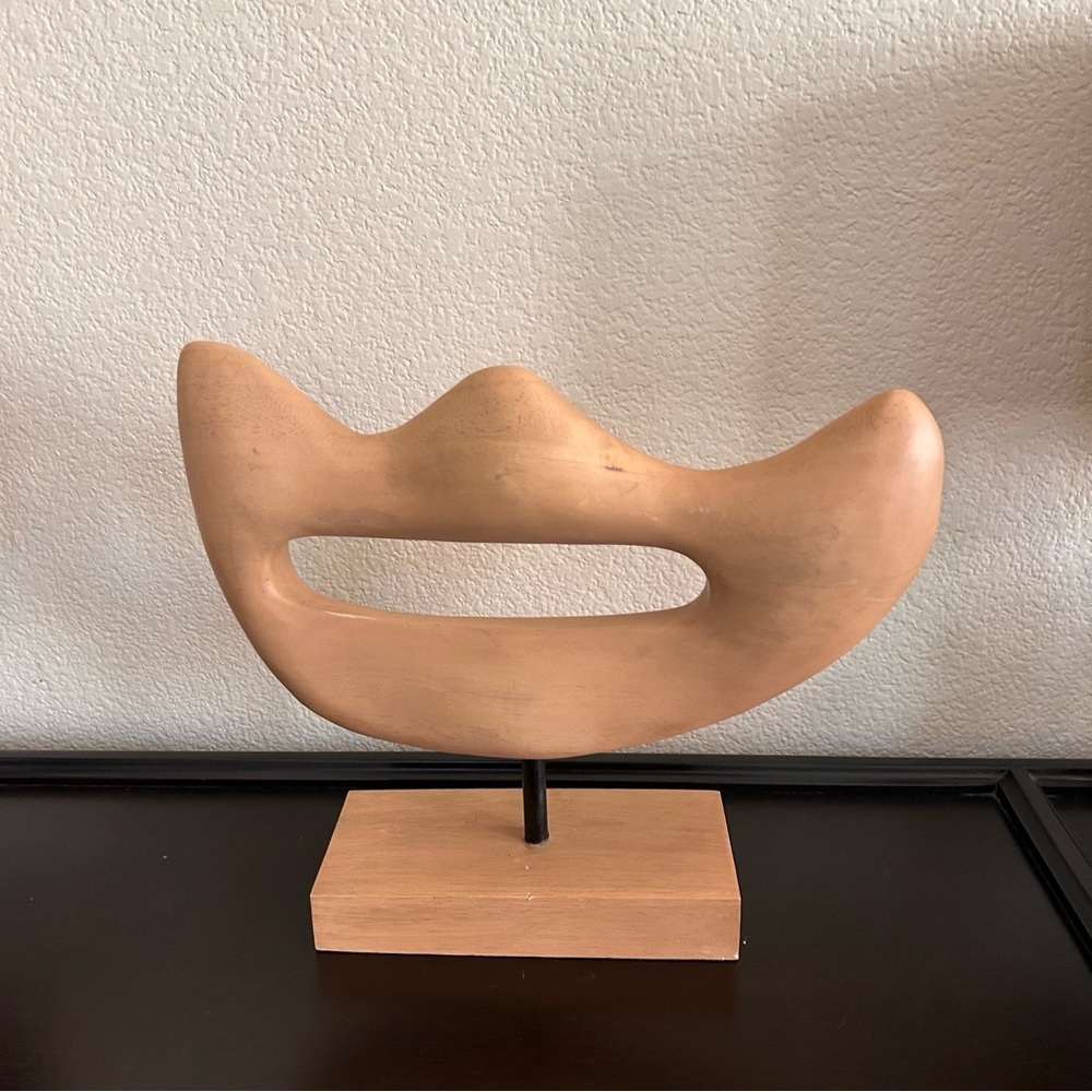 Anthropologie Abra Decorative Object Wooden Sculpture Figurine Decor Hardwood